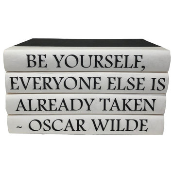 4 Piece Oscar Wilde Quote Decorative Book Set
