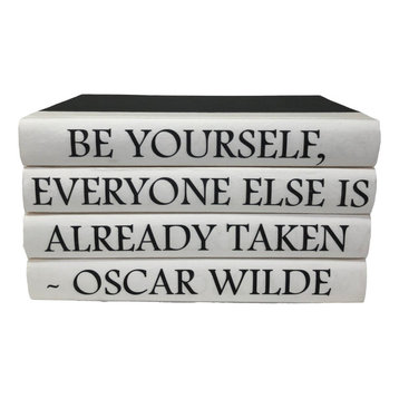 4 Piece Oscar Wilde Quote Decorative Book Set