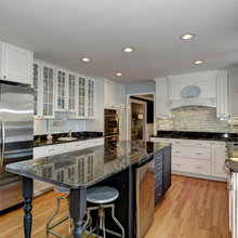 Blue, White, & Turquoise Kitchen
