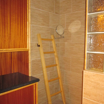 Decorative towel bar in a texas bathroom