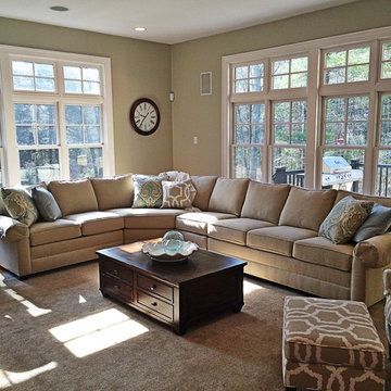 No-fuss Neutrals: Family room design project