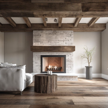 Beautiful Simple Wood Beam Fireplace Mantels