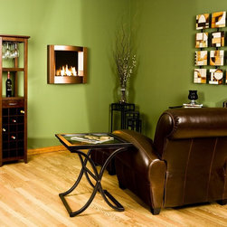 Copper Wall Mounted Gel Fireplace - Indoor Fireplaces