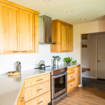 Open and Light Kitchen and Living Room Remodel