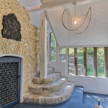 Rénovation d'un corps de ferme de 365 m2 - L'entrée