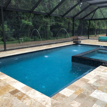 Swimming Pool and Overflow Spa in Oviedo, Florida