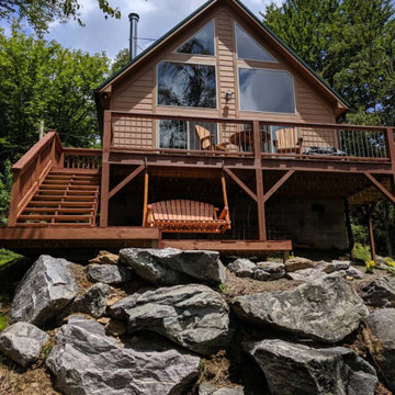 Landslide from Water & Soil Erosion Backyard Transformation