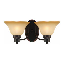 Hardware House - Bristol Series Bronze Interior Lighting Collection, 2-Light Wall Sconce - Wall Sconces