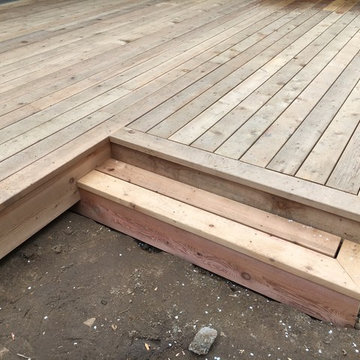 Lake Oswego Contemporary Cedar Deck