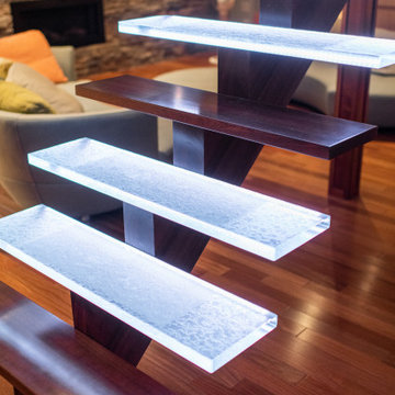 Residential glass stair treads