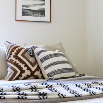 Mixing Pattern and Texture in a Guest Bedroom