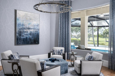 Example of a living room design in Miami
