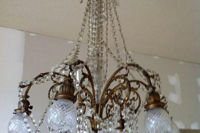 Lighting salvage...French chandelier