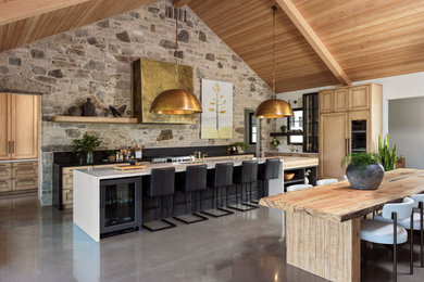 Photo of a rustic kitchen in Toronto.