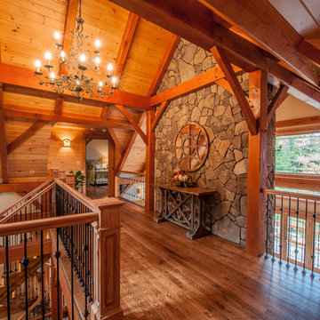 Timberframe Lake House - Hallway