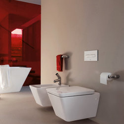 Laufen Il Bagno Alessi Dot Toilet and Bidet - Toilets