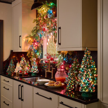 Displaying a Vintage Ceramic Christmas Tree Collection