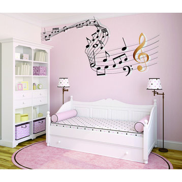 Decal, Music Note Bedroom Living Room 20x30"