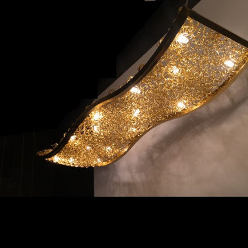 CONTEMPORARY BRONZE ELEGANT LIGHTING, WAVE by GALILEE LIGHTING