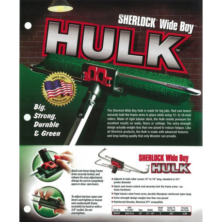 Wooster BR047-18 Sherlock Wide Boy Hulk Adjustable Roller Frame, 12" - 18"