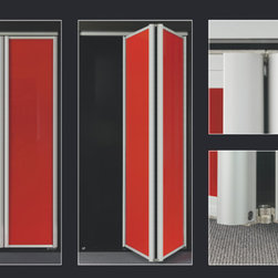 BFD-07 WengeWhite Obscure Glass Single Bi-Fold Door - Interior Doors