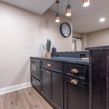 Basement Remodel with Family Room, Craft Studio, and More
