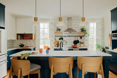 Inspiration for a transitional kitchen remodel in Indianapolis