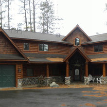 Log home exterior