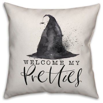 Welcome My Pretties 18"x18" Throw Pillow