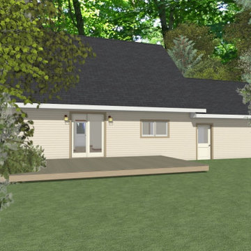 Home Remodel / Modernization - rear - before