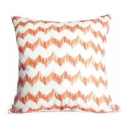 Tangerine Ziggy Pillows - Decorative Pillows