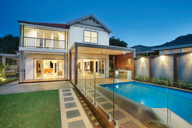This is an example of a traditional pool in Melbourne.