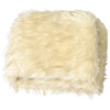 Luxe Faux Fur Throw Blanket, Iced, 52"x60"