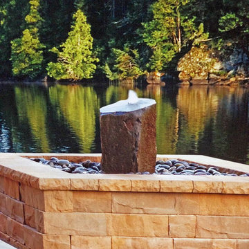 Large Column Handcrafted Bubbling Rock Fountain Kit