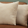 Pillows, Set Of 2, Accent, Sofa, Couch, Bedroom, Polyester, Brown