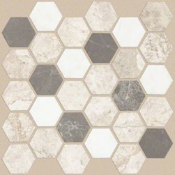 Boca Hexagon Mosaic- Seamist - Mosaic Tile