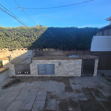 Backyard Remodel with New Spa - Seal Beach