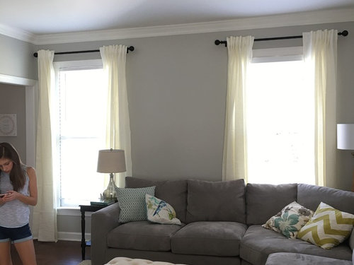 Help With Curtains, White Curtains Gray Walls