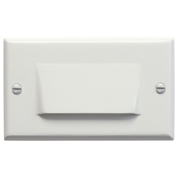 Step and Hall 4.5" LED Shielded Step Light in White