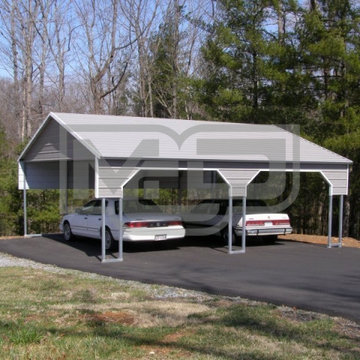 22' Wide Double Carports | Metal Carports Direct