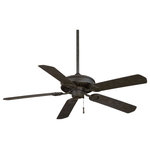 Minka-Aire - Sundowner 54 in. Outdoor Fan, Black Iron w/ Aged Iron - This Outdoor Ceiling Fan from the Sundowner collection by Minka-Aire will enhance your home with a perfect mix of form and function. The features include a Black Iron/Aged Iron Accents finish applied by experts.