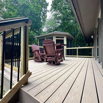 Trex Transcend Rope Swing Deck and Screened Porch