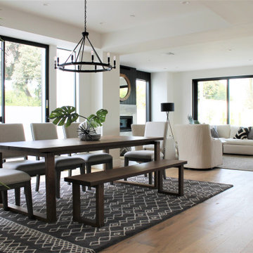Open Concept Living-Dining Areas in Los Angeles Home