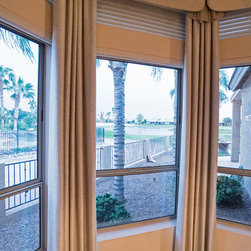 Classic Custom Dining Room Window Treatments - Curtains