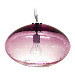 Fizz Orbit 1-Light Pendant Light in Rose Quartz - Pendant Lighting