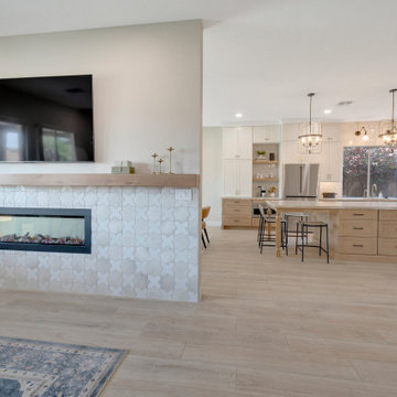 Farmhouse Kitchen & Fireplace