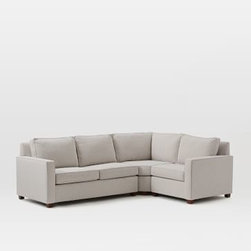 West Elm - Henry Set 10 :Wedge, Right Arm Loveseat, Left Arm Chair, Twill, Gravel - Sofas And Sectionals