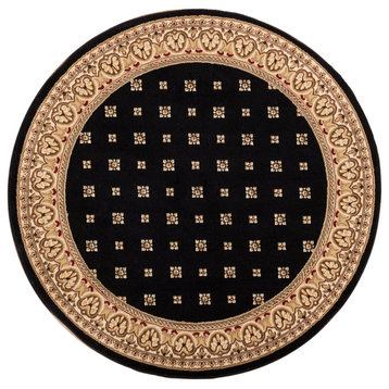 Well Woven Barclay Hudson Terrace Rug, Black, 3'11" Round