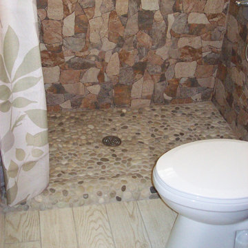 Pebble Tile Installation Photos