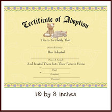 teddy bear adoption